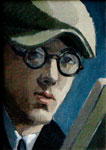 Paul Monnier. <em>Autoportrait</em>, 33x23cm, huile sur toile, 1927.