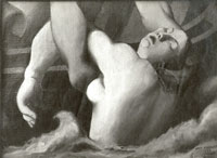 <em>Sauvetage</em>, huile sur toile, 1928. Collection particulière.