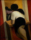 <em>La servante espagnole</em>, 66x52 cm, huile sur toile, 1970.
