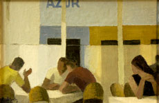 <em>Azur</em>, 62x92 cm, huile sur toile, 1974.
